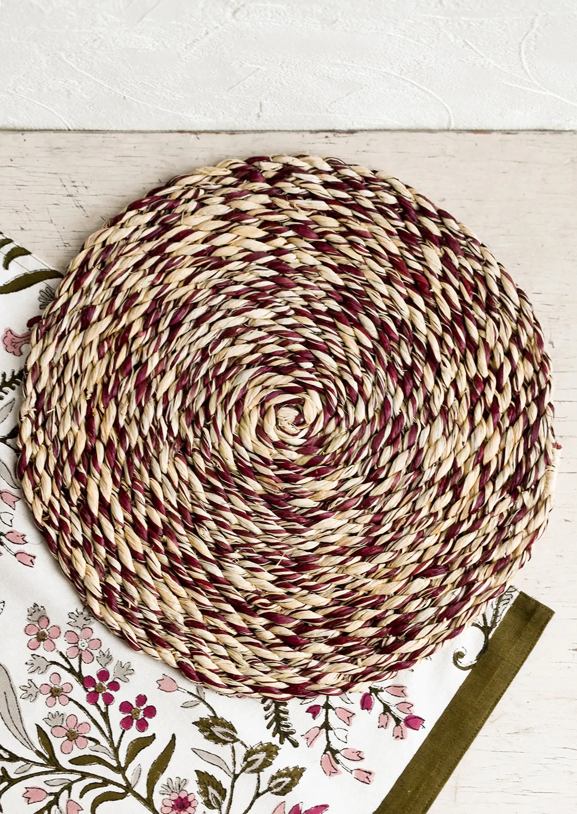 Hued Raffia Woven Placemat