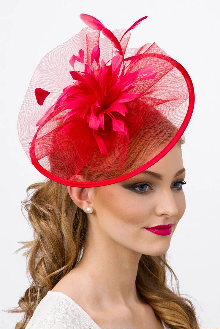 Isla Fascinator - Red