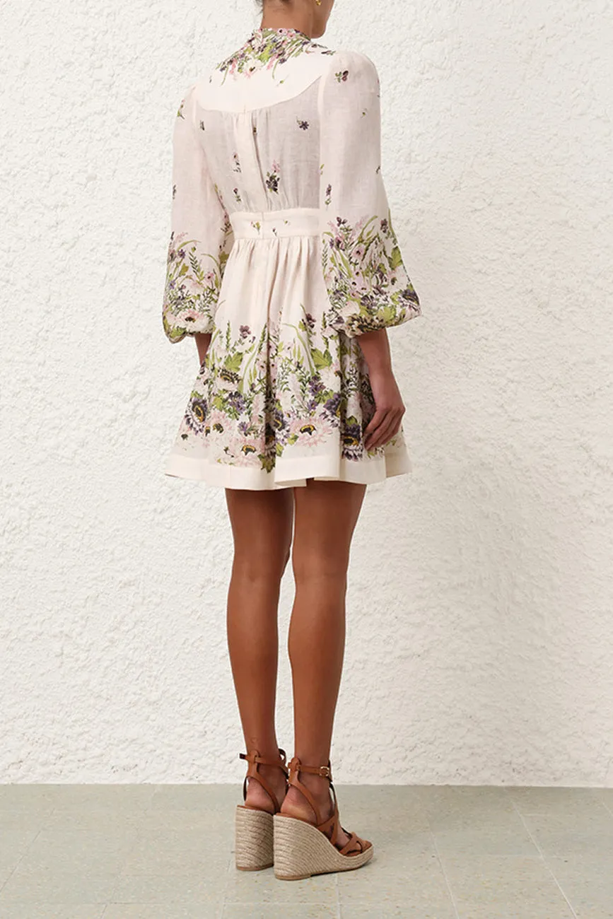 Kleid Halliday in Cream Multi Floral