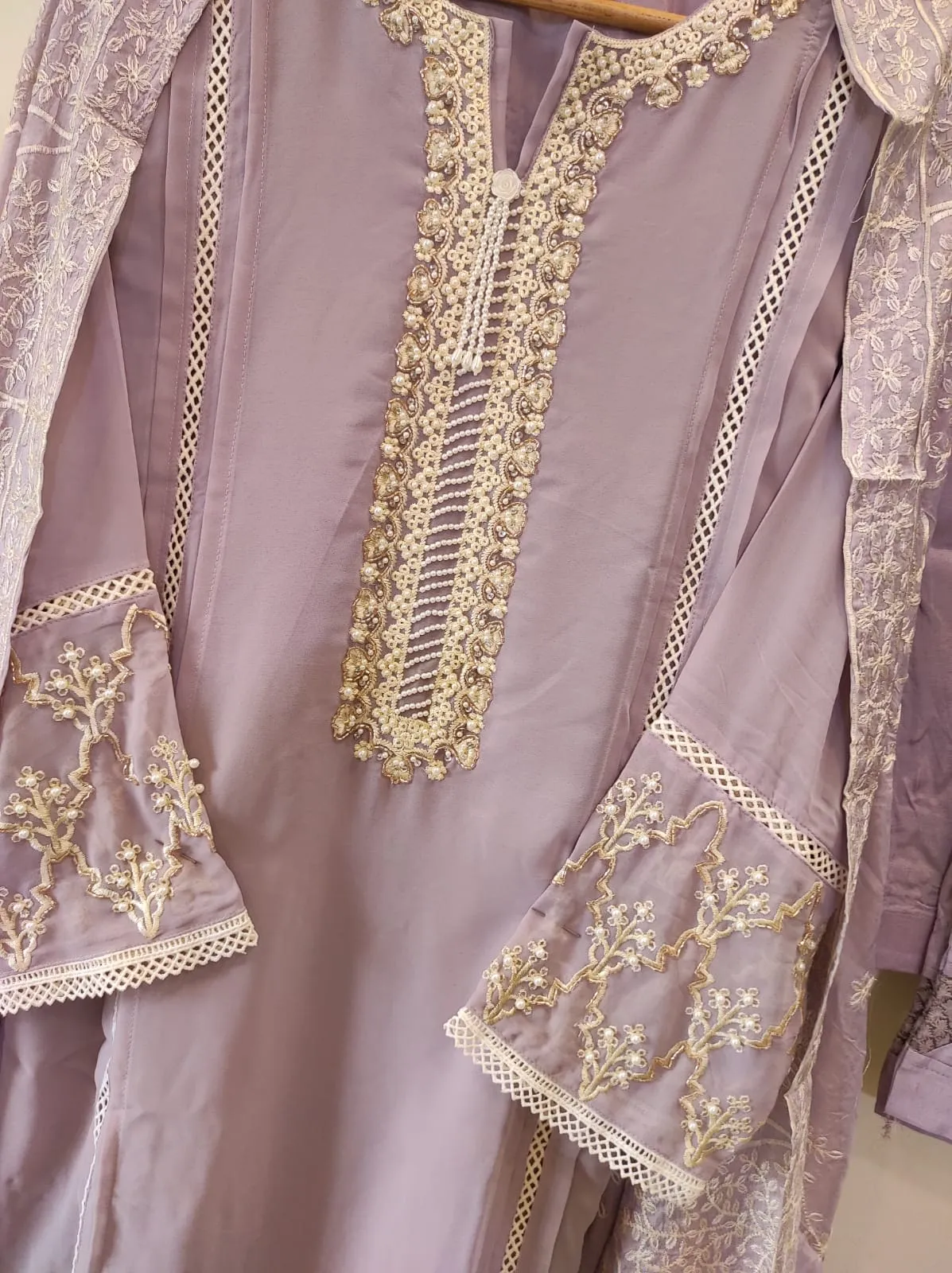 Lavender Kurta Set