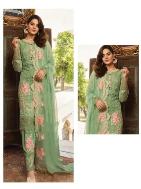 Light Green Party Wear Designer Dress 55006