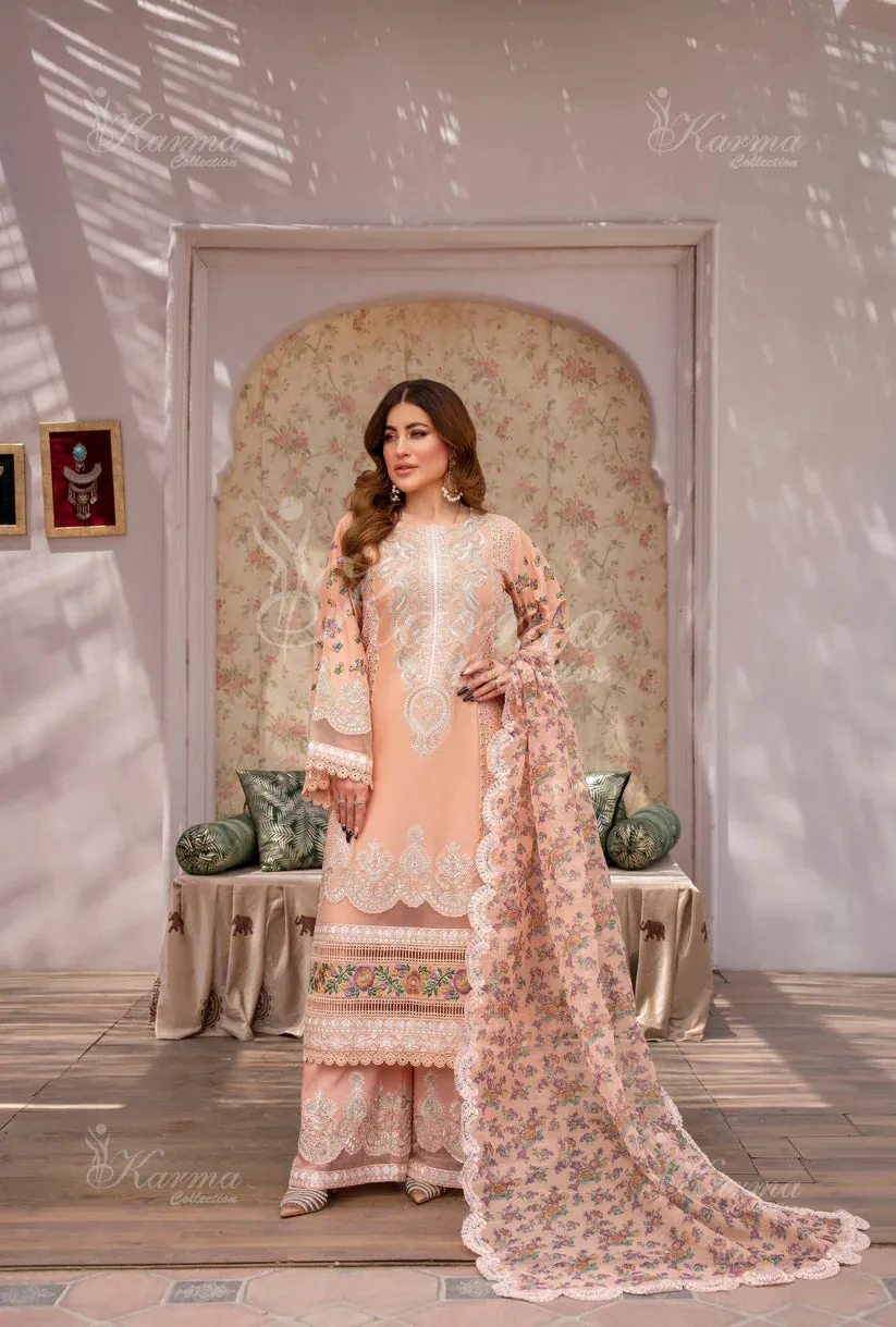 Maah E Rooh | Karma Collection | Salmaon Peach