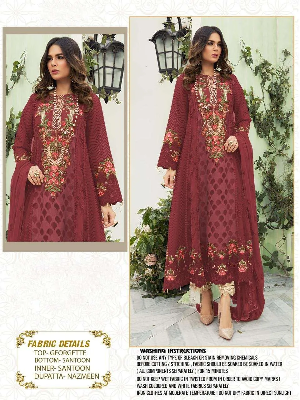 Mariya B Spring Party Wear Embroidered Collection C1028F