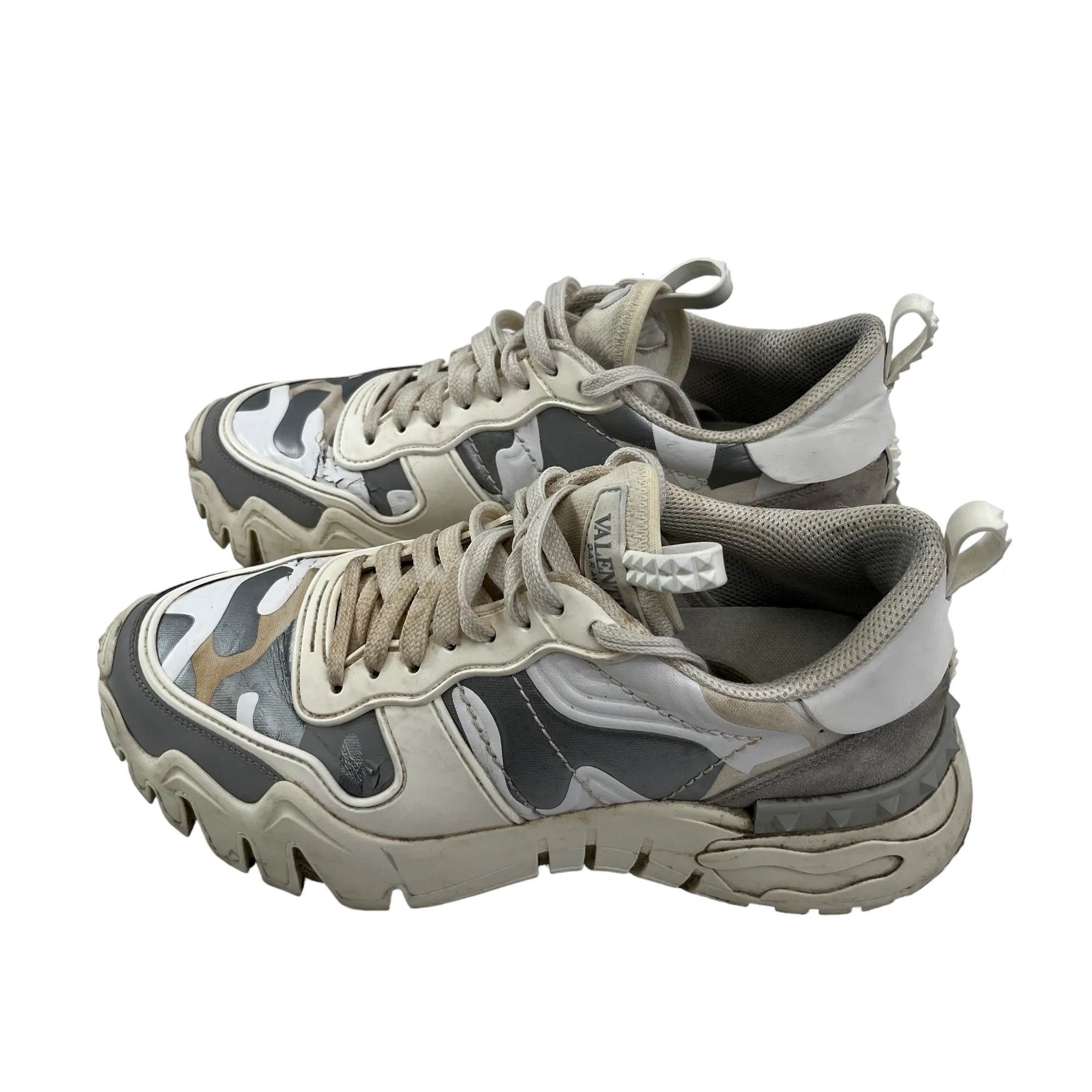 Men's Camouflage Trainers White Size EU 41.5 / UK 7.5