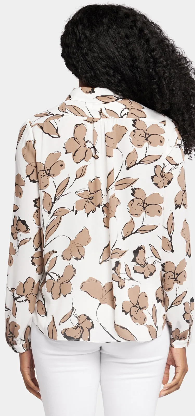 Modern Blouse in Bloemenprint | Lotus Land