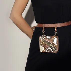 Mosaic Antique Women Wedding Collection waist Belt Bag