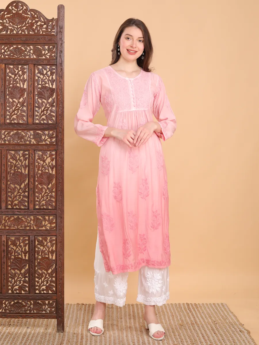 Nayab Nyra Cut Chikankari Kurti