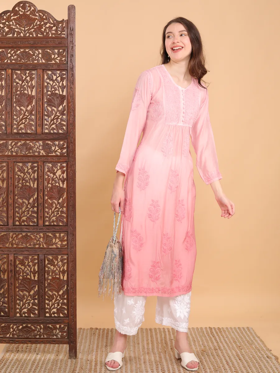 Nayab Nyra Cut Chikankari Kurti