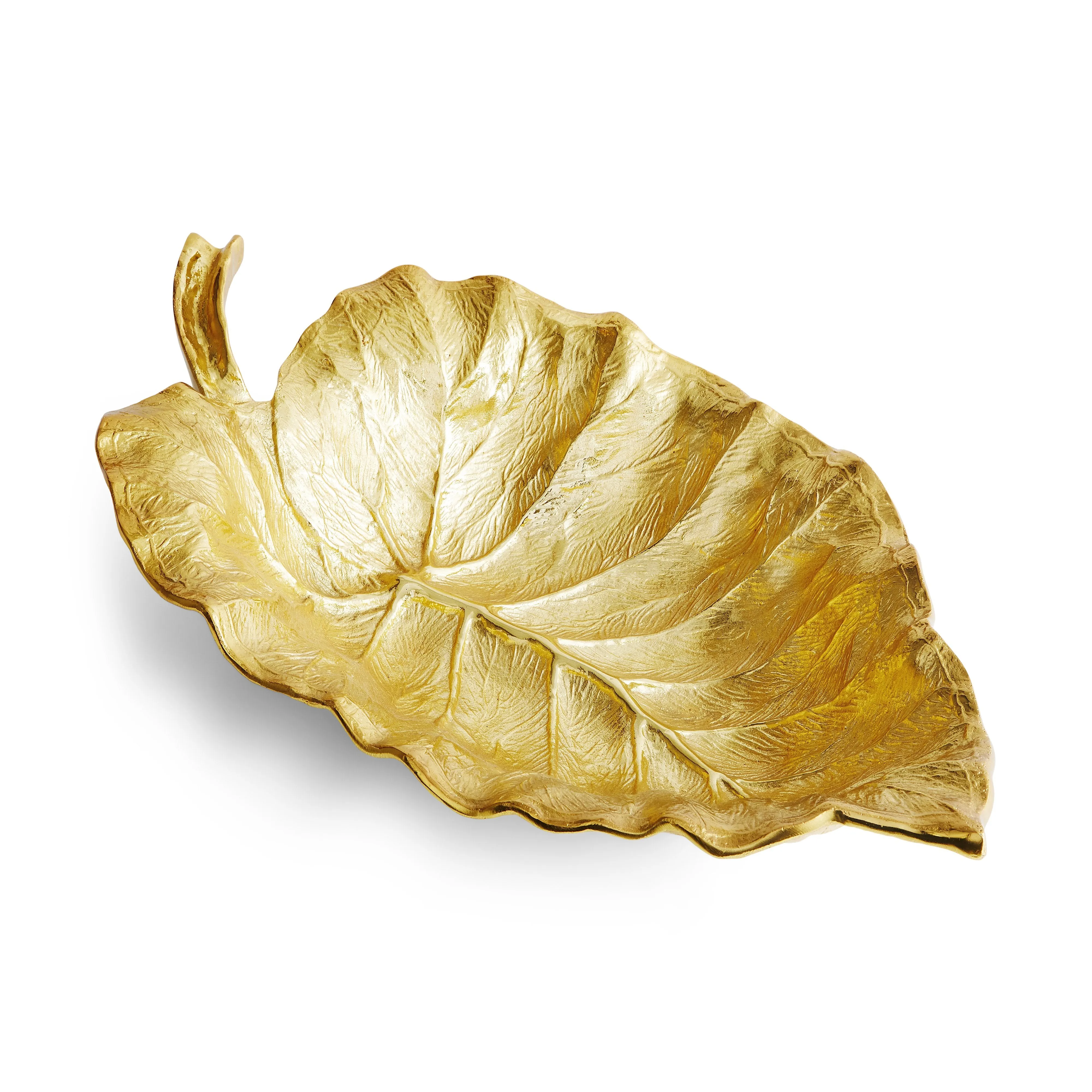 New Leaves Elephant Ear Large Serving Bowl