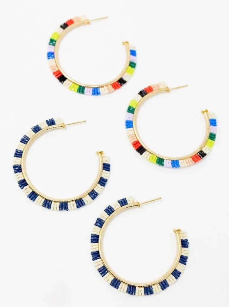 Nora Checkered Hoops