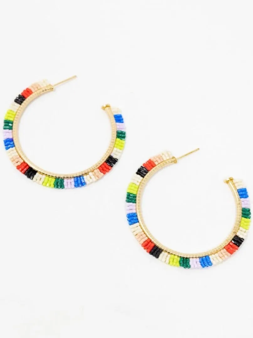 Nora Checkered Hoops