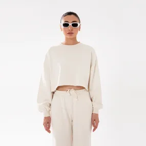 Off-white Crop Sweatshirt