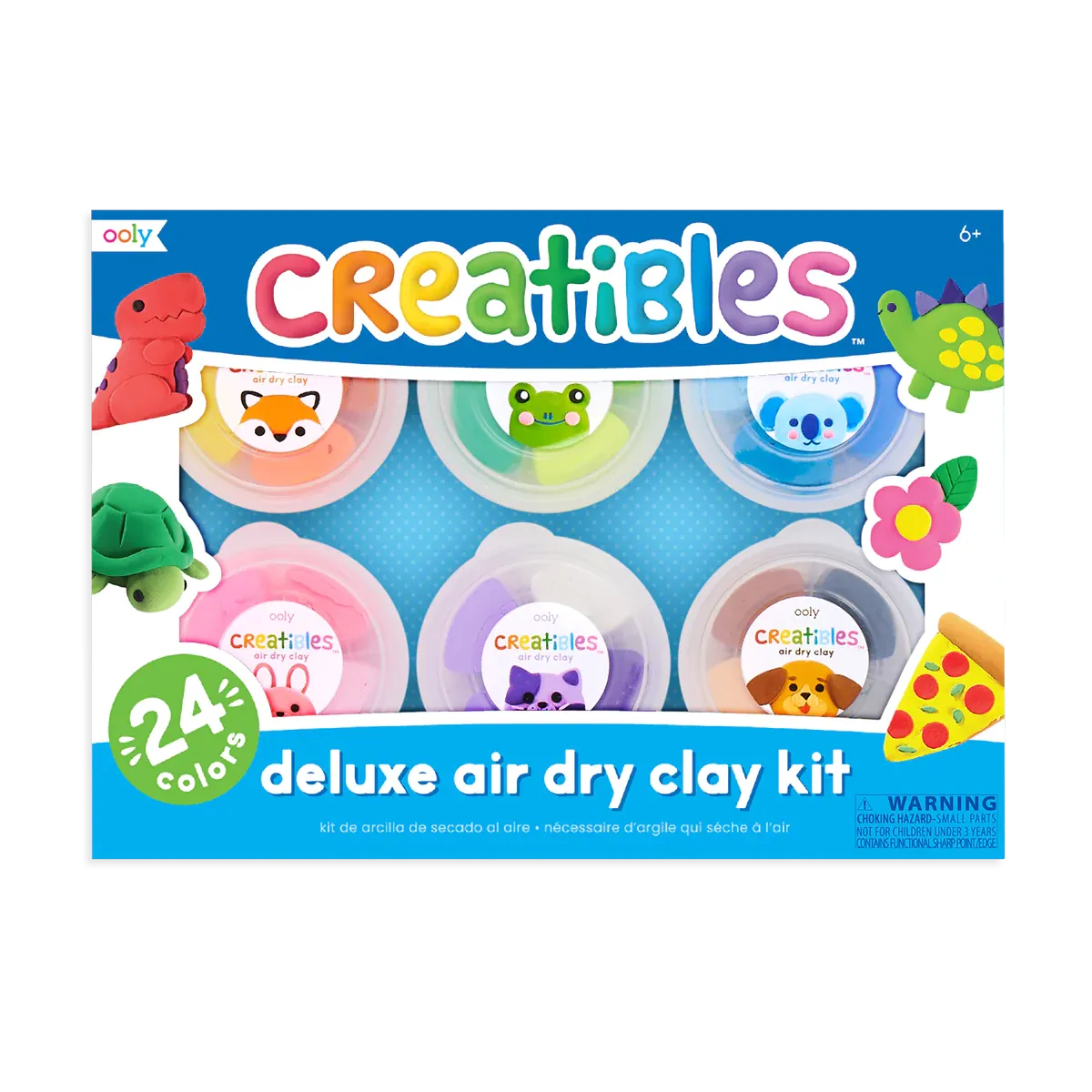 Ooly - Creatibles - Air-Dry Clay Kit - Set of 24