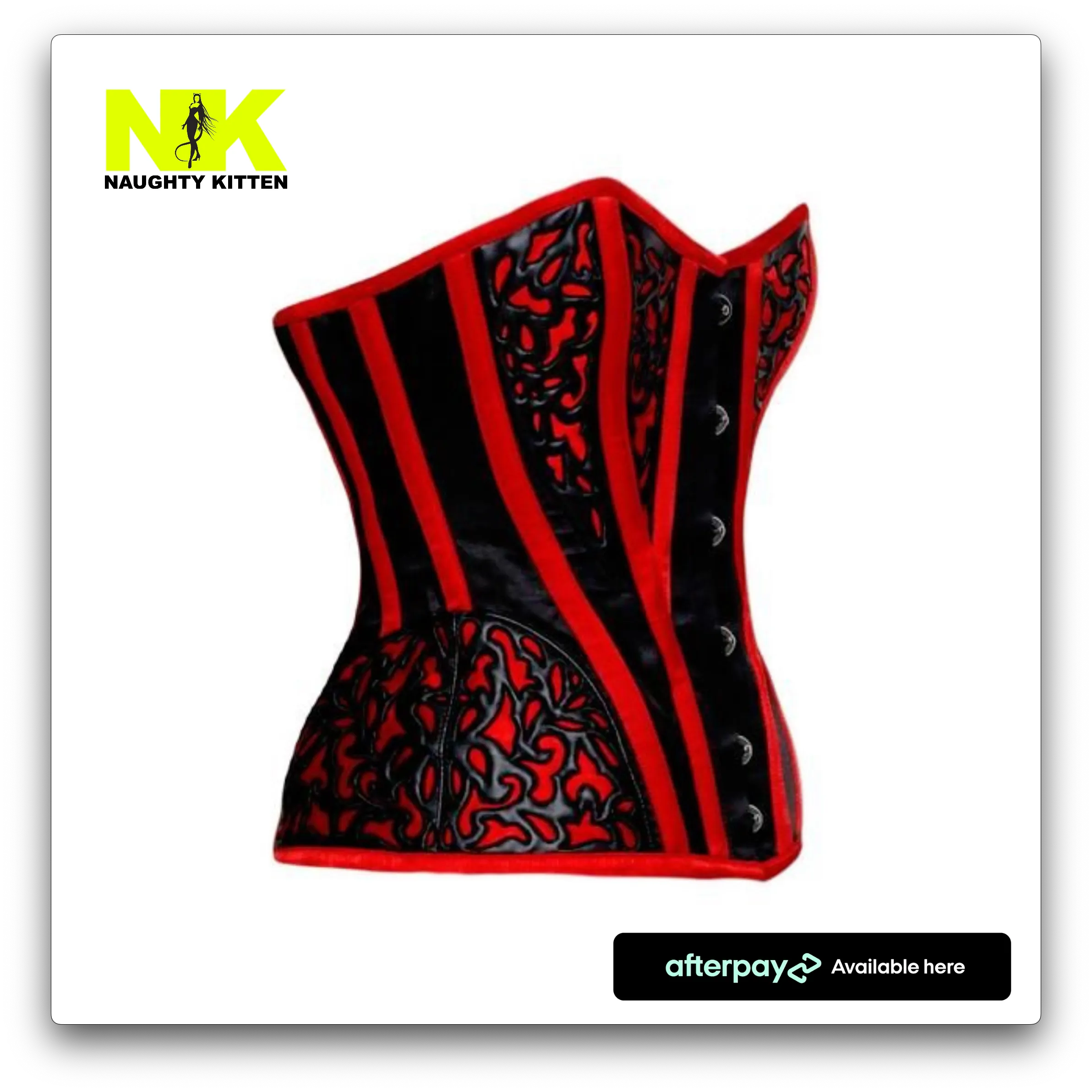 Ophelia Red & Black Corset