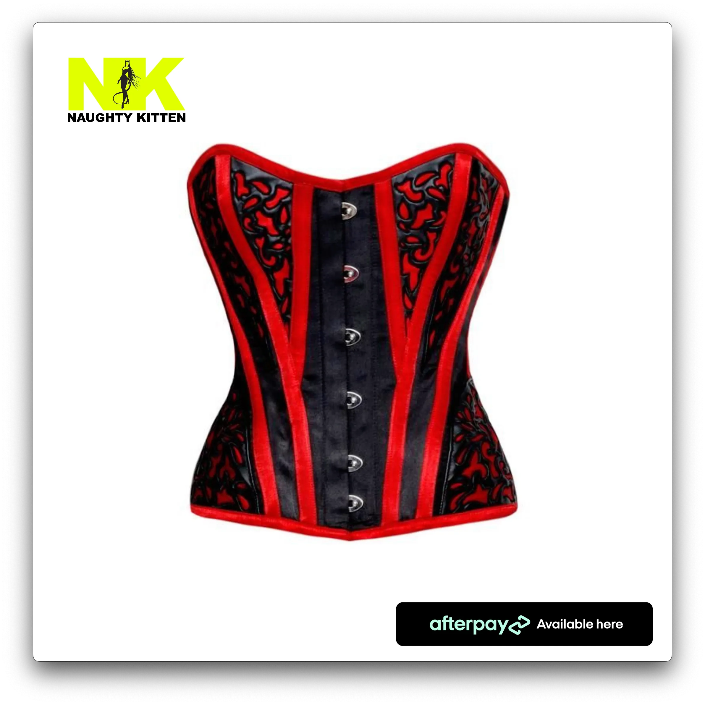 Ophelia Red & Black Corset