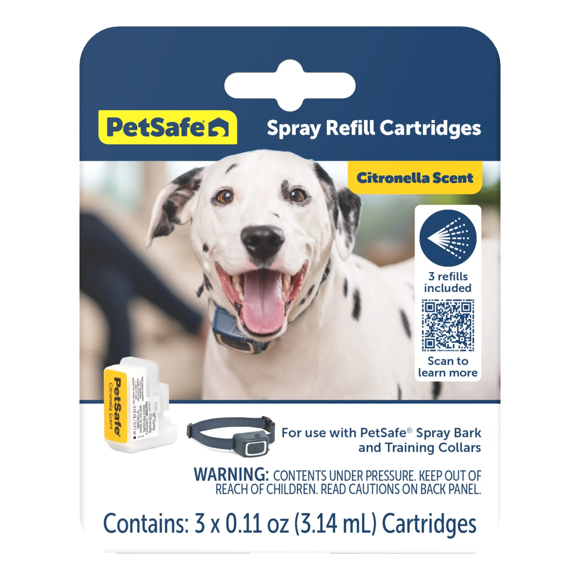 PetSafe Spray Refill Cartridge, Citronella, 3-Pack