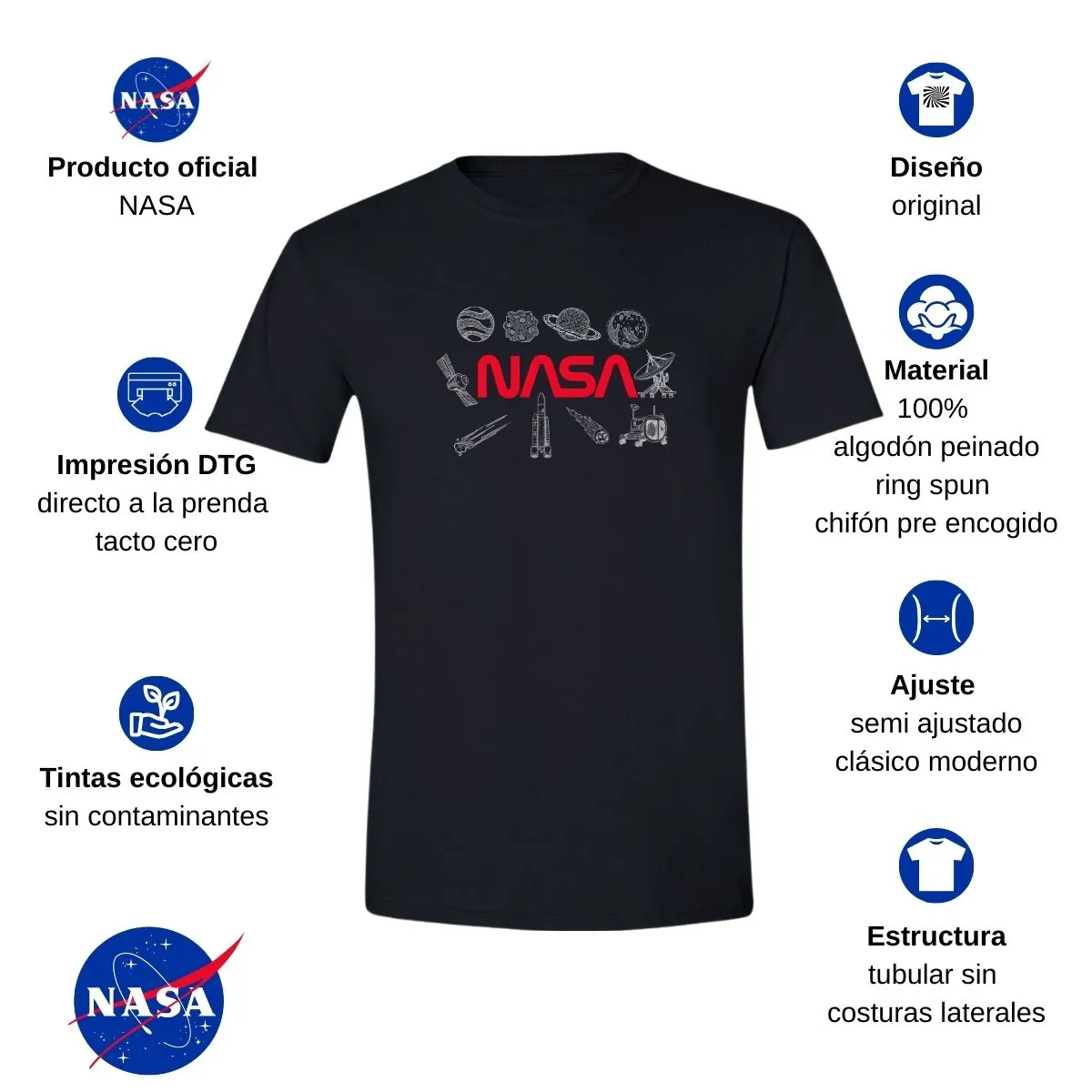 Playera Hombre Nasa Espacio