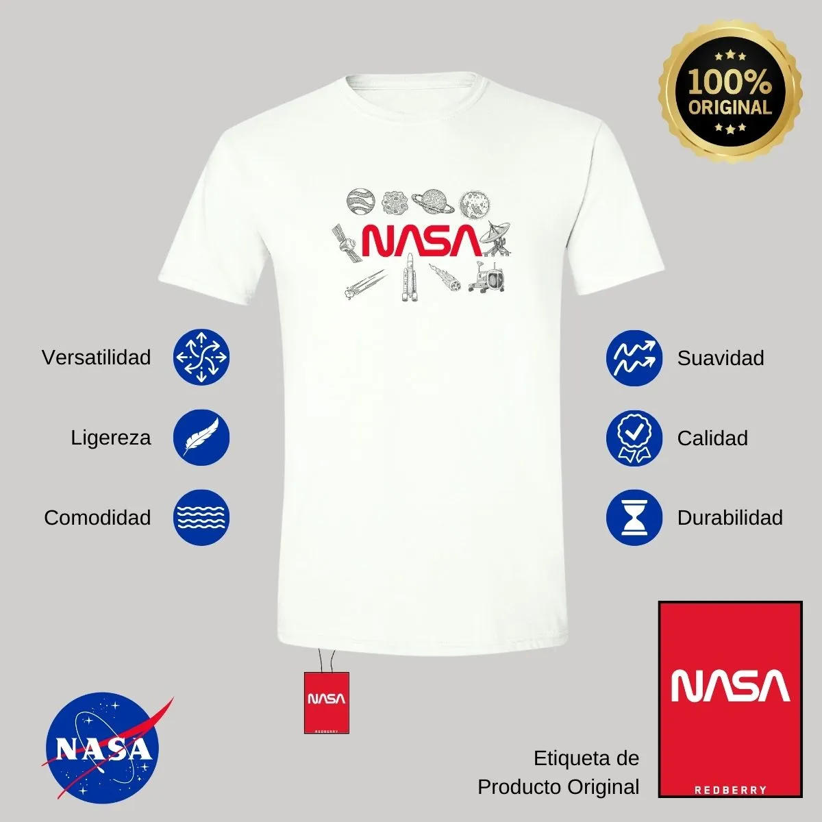 Playera Hombre Nasa Espacio