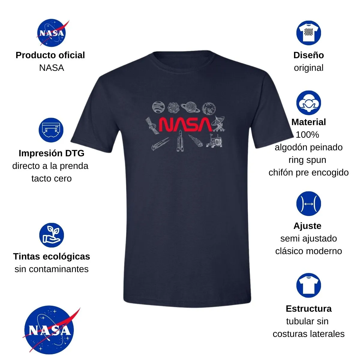 Playera Hombre Nasa Espacio