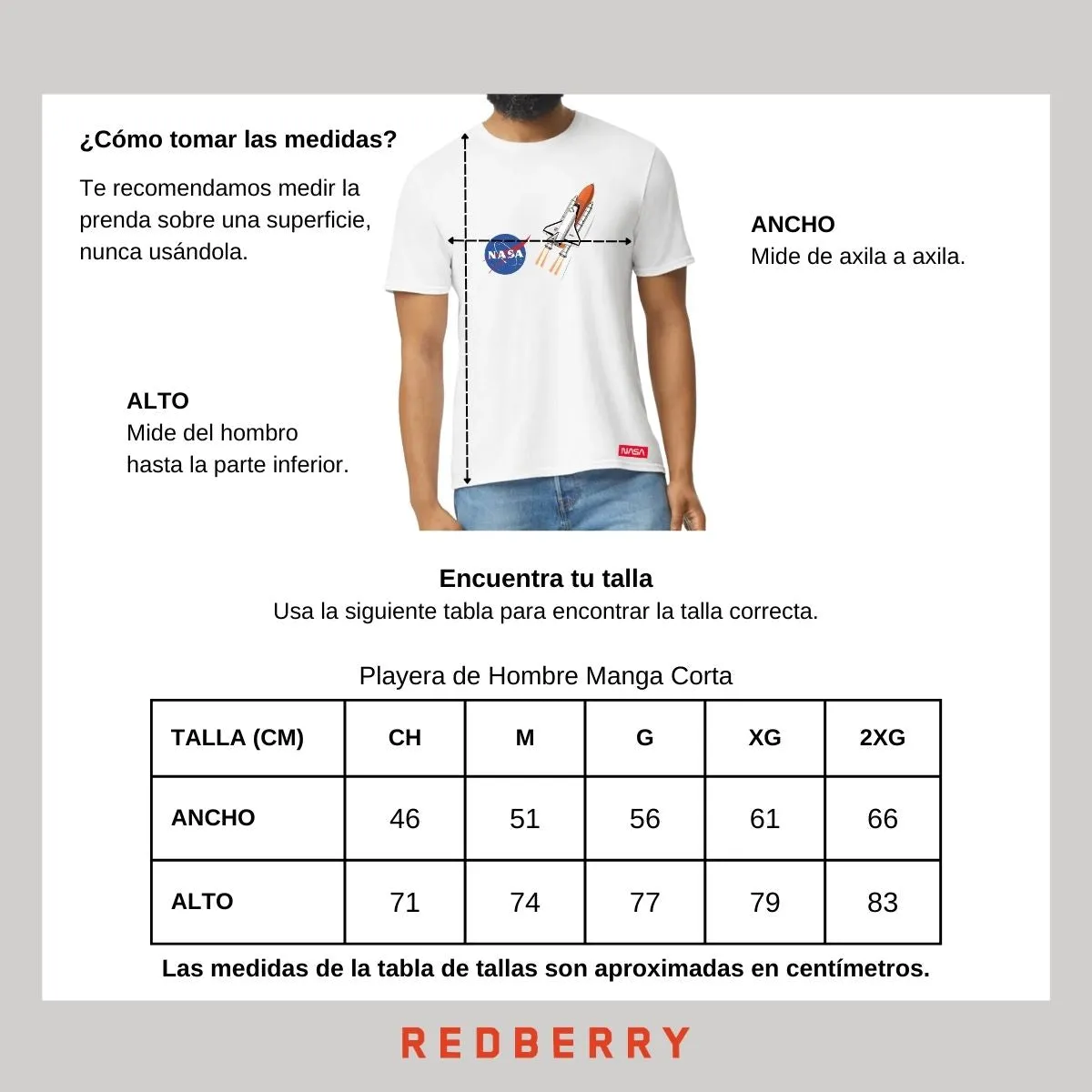 Playera Hombre Nasa Transbordador