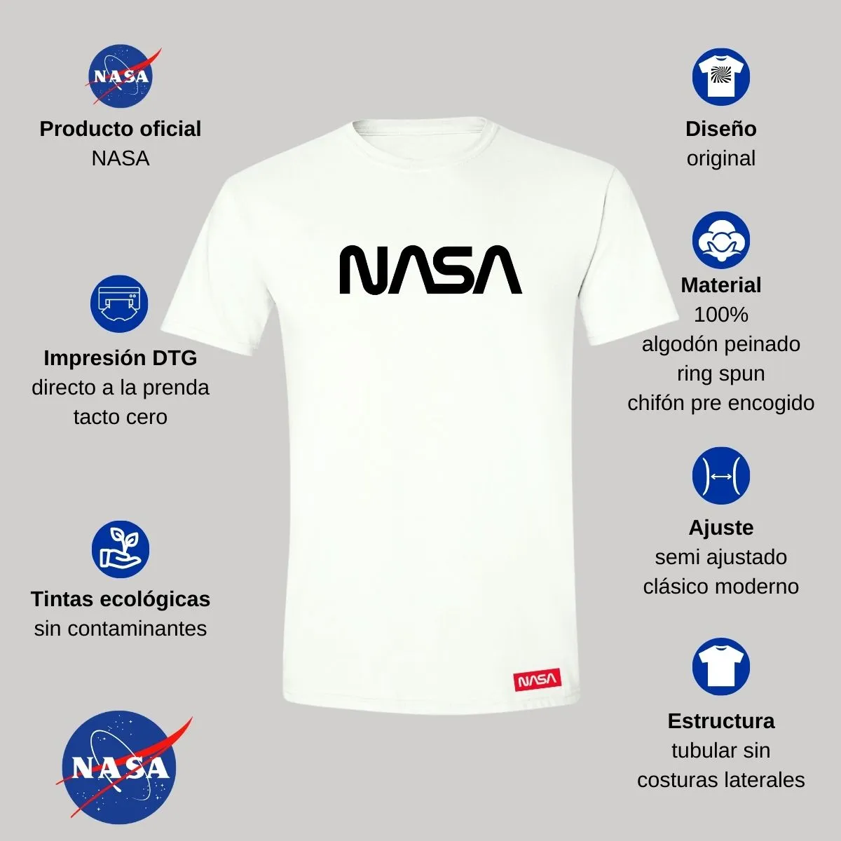 Playera Hombre Nasa Worm Mono