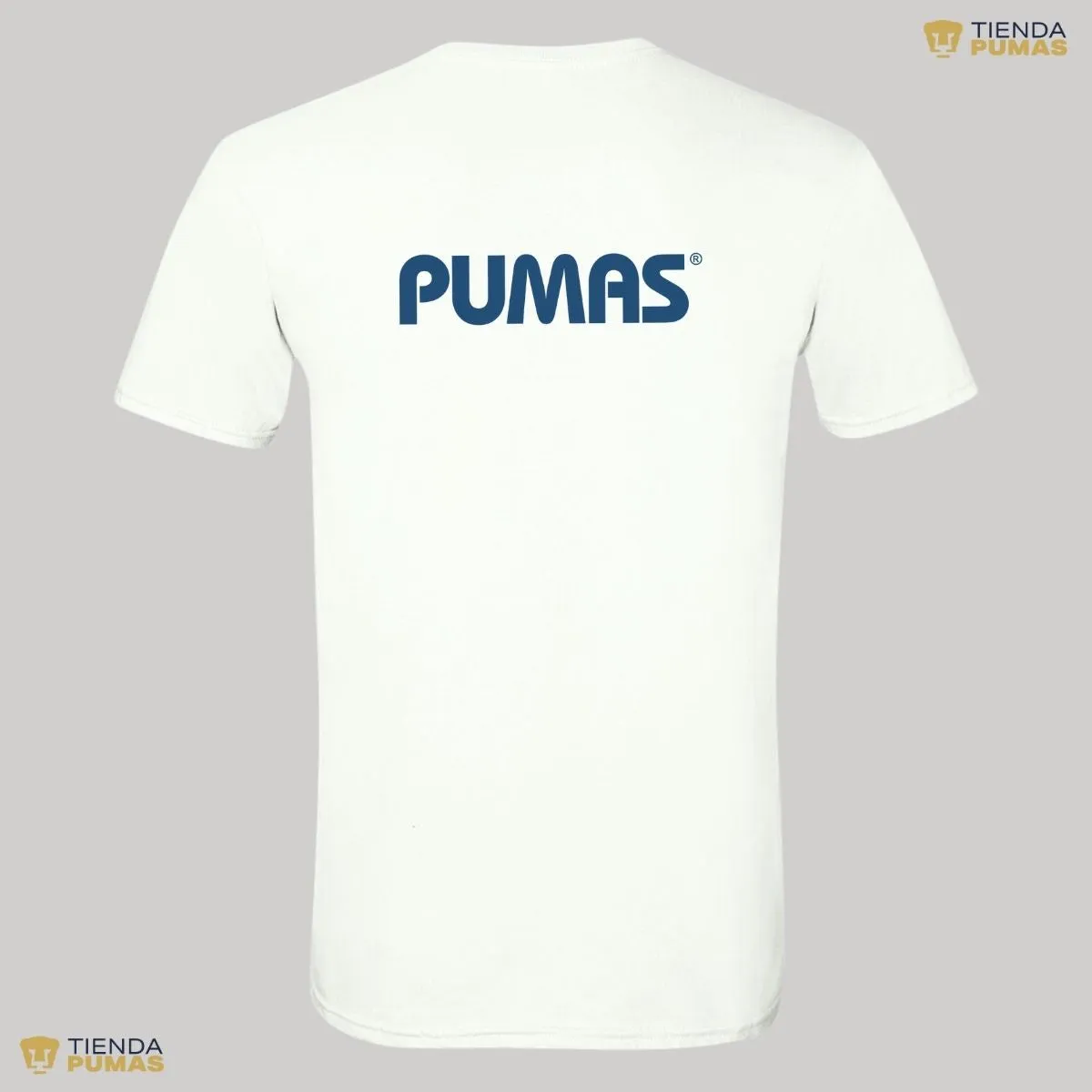 Playera Hombre Pumas UNAM Logo Azul Vinil