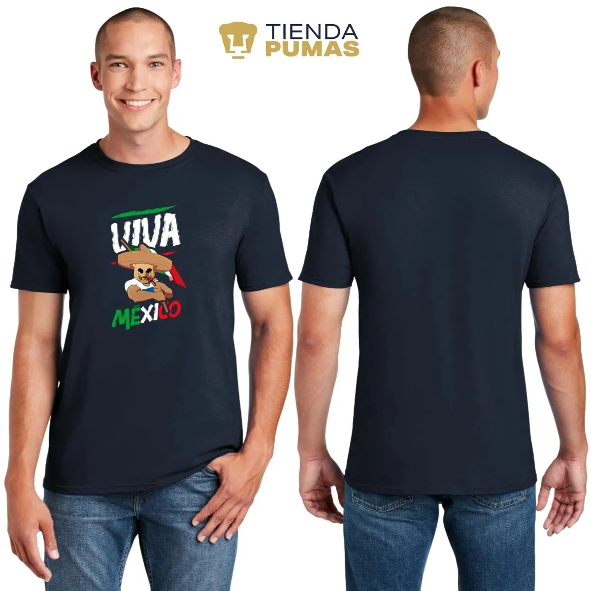 Playera Hombre Pumas UNAM Viva México