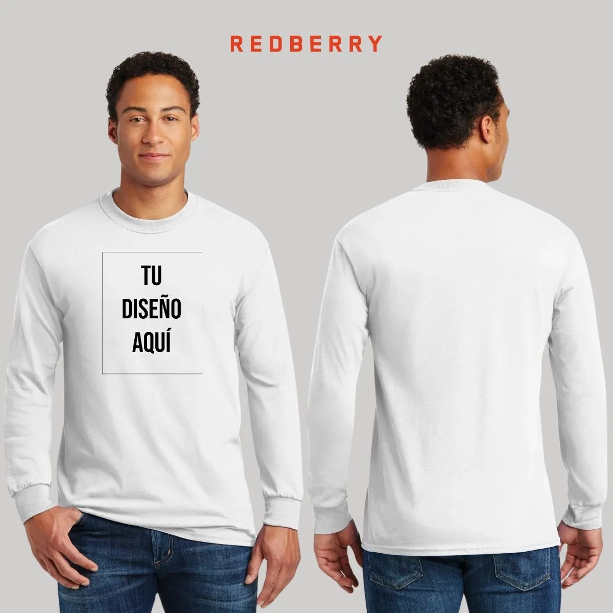 Playera M Larga Personalizada Hombre Tu Diseo Aquí