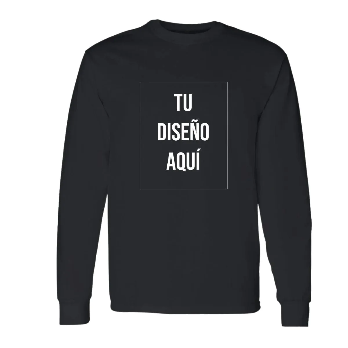 Playera M Larga Personalizada Hombre Tu Diseo Aquí