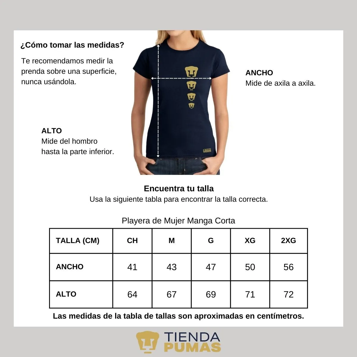 Playera Mujer Pumas UNAM Edición Limitada 3 Vinil