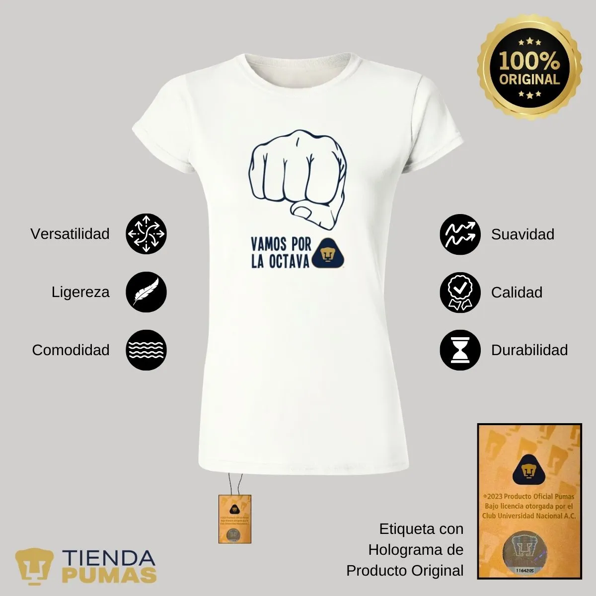 Playera Mujer Pumas UNAM puo