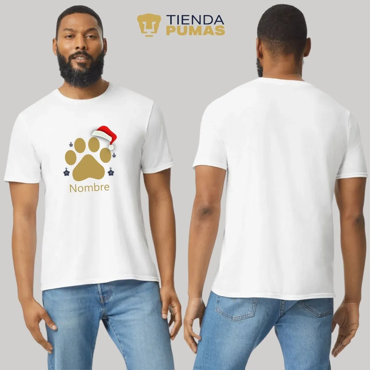 Playera Navidea Hombre Pumas UNAM Garra