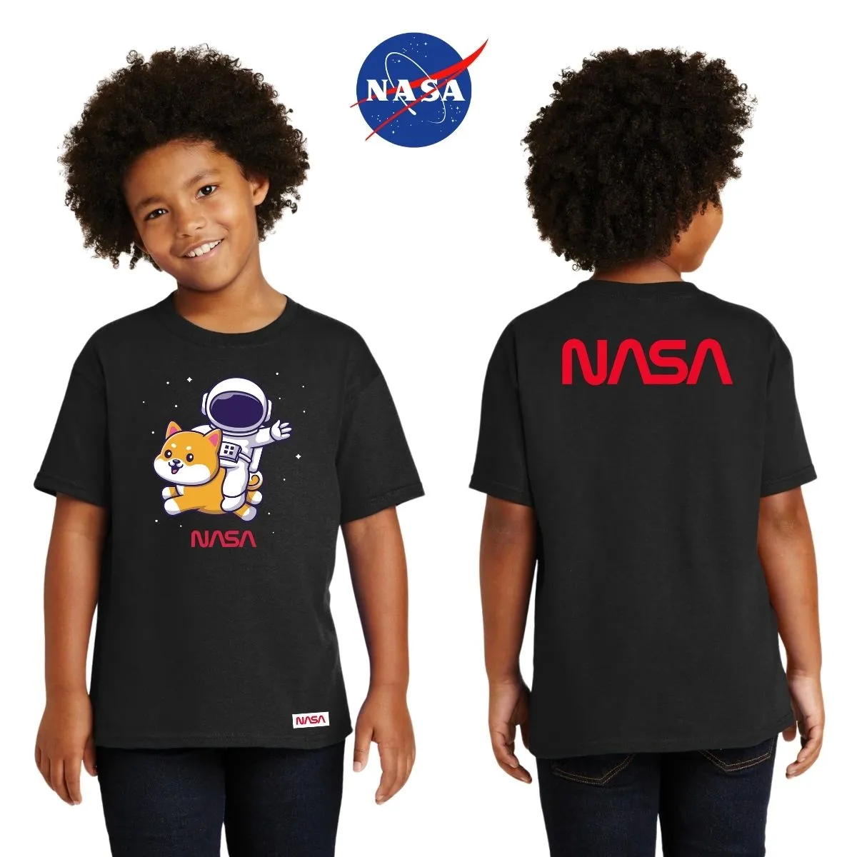 Playera Nios Nasa Perro Astronauta