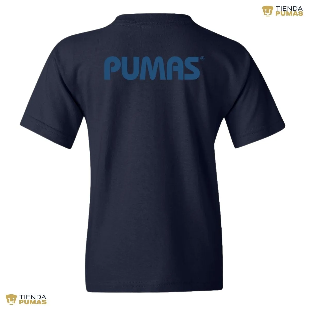 Playera Nios Pumas UNAM Logo Azul