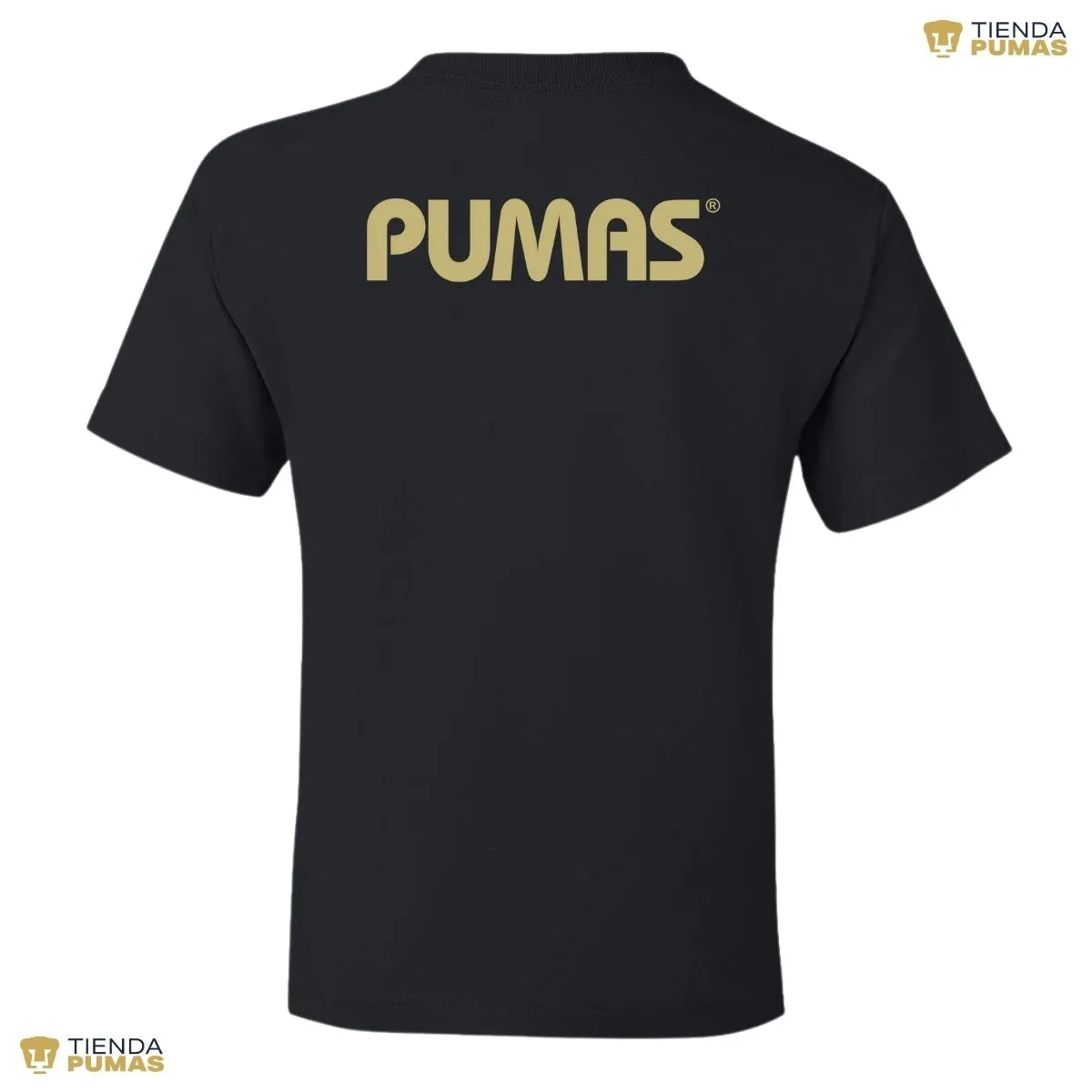 Playera Nios Pumas UNAM Logo Dorado