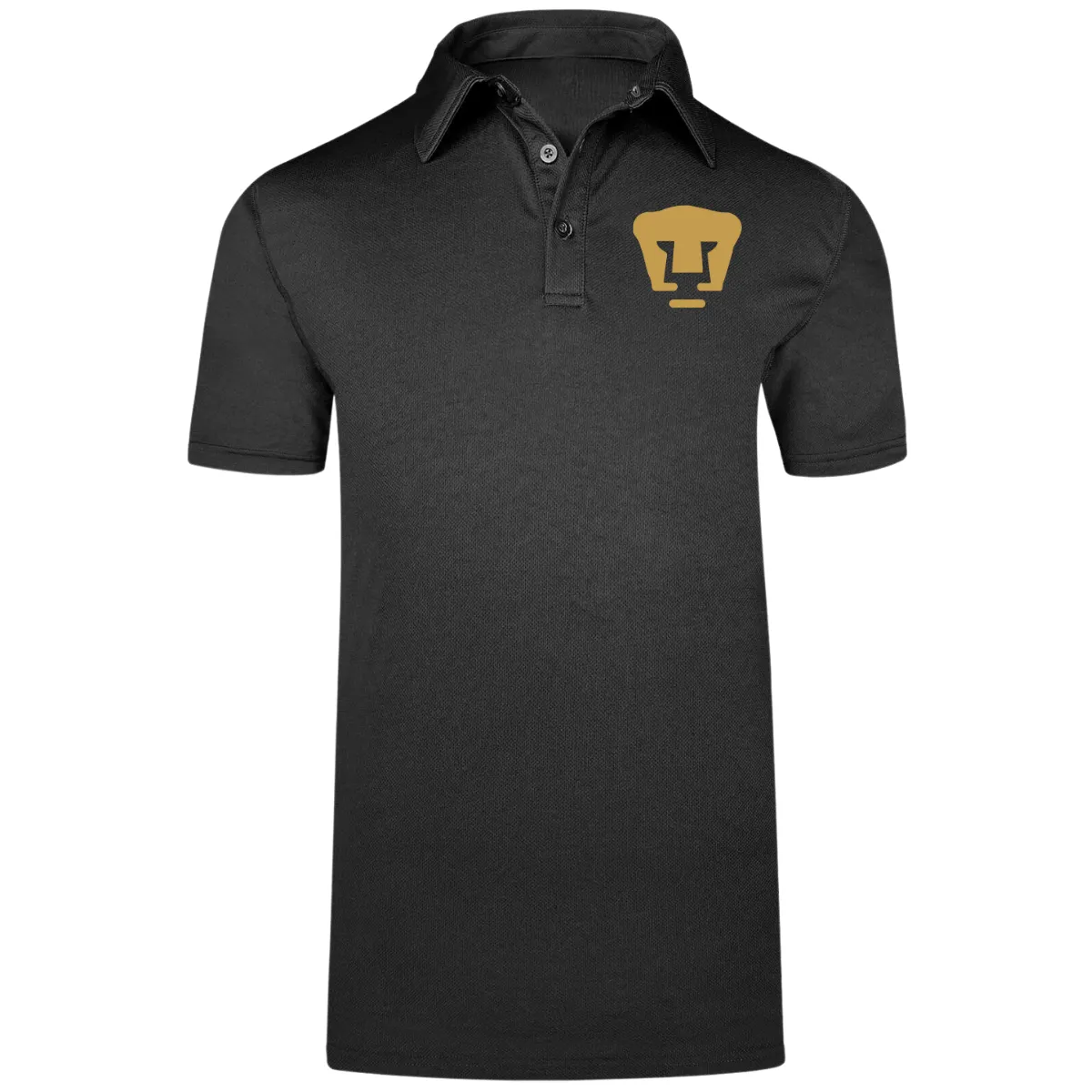 Playera Tipo Polo Hombre Pumas UNAM Logo Dorado