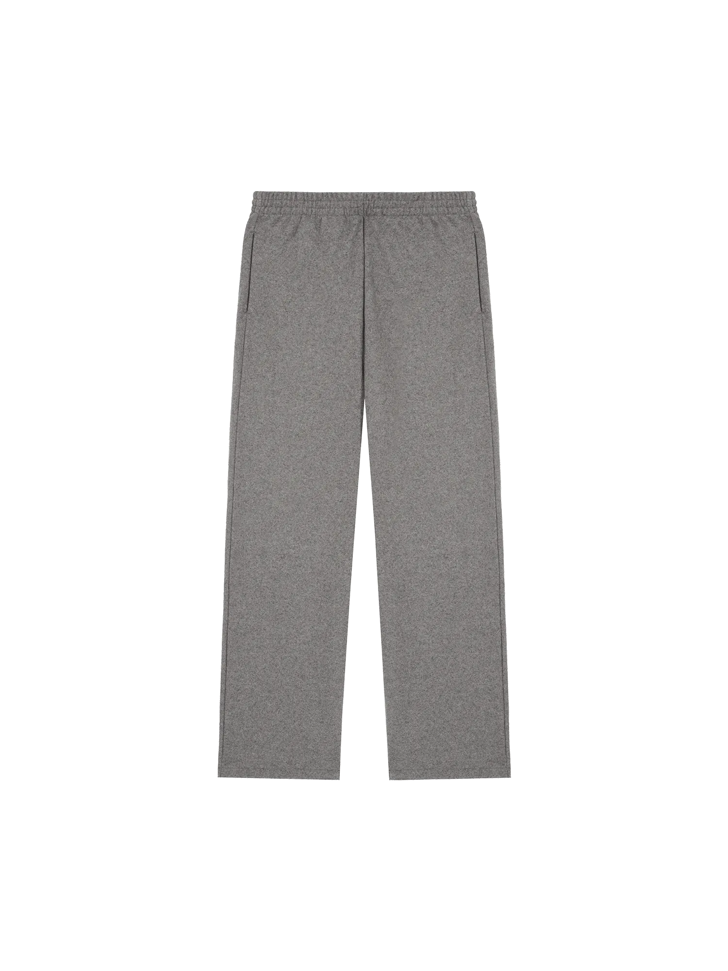 Recycled Wool Jersey Wide-Leg Track Pants—volcanic grey