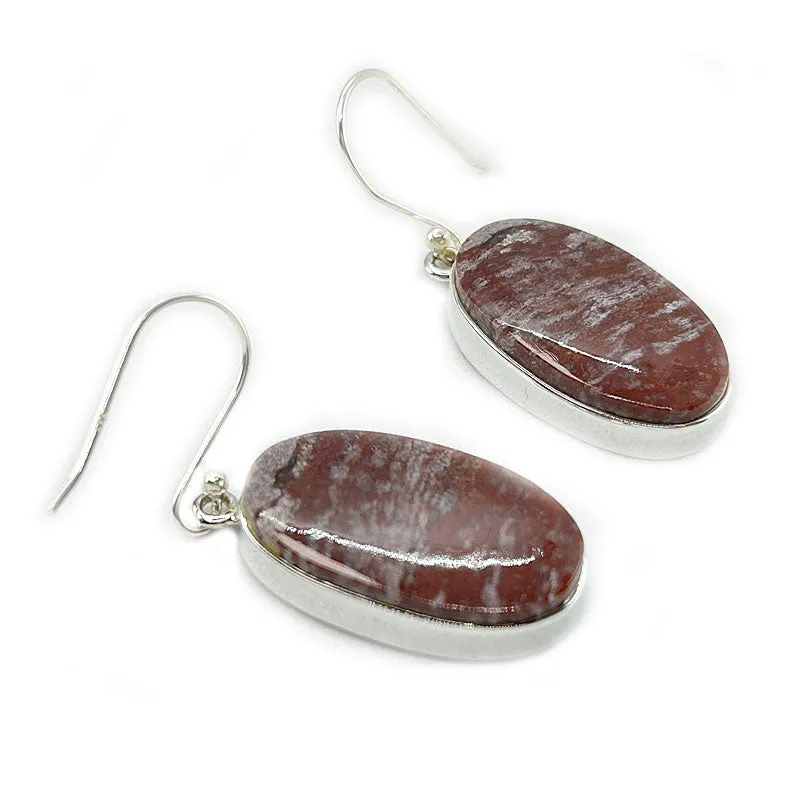 Red Jasper Gemstone Earrings