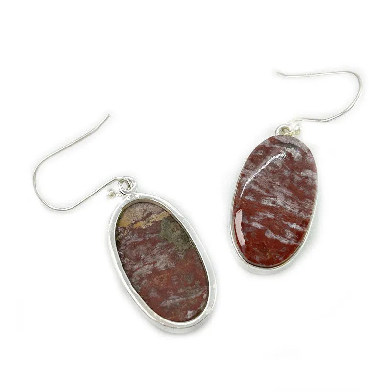 Red Jasper Gemstone Earrings