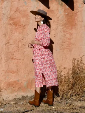 Red Santorini Midi-Dress