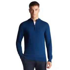 Remus Uomo 1/2 Zip Knit | Dark Blue