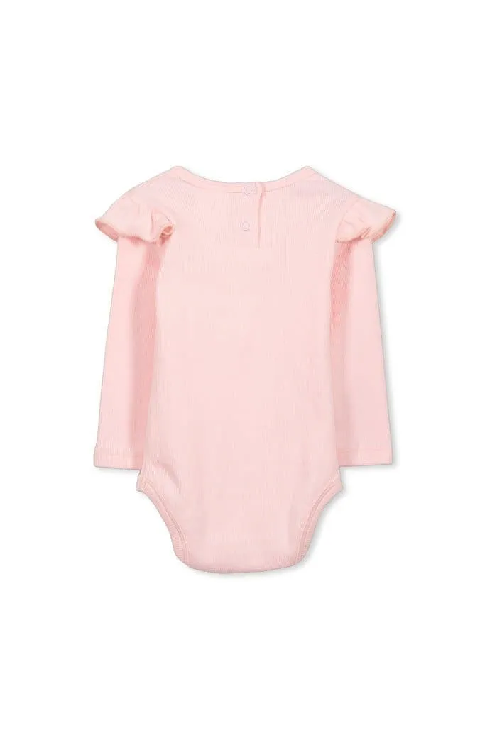 Rib Bubbysuit - Pastel Pink (Milky Baby)