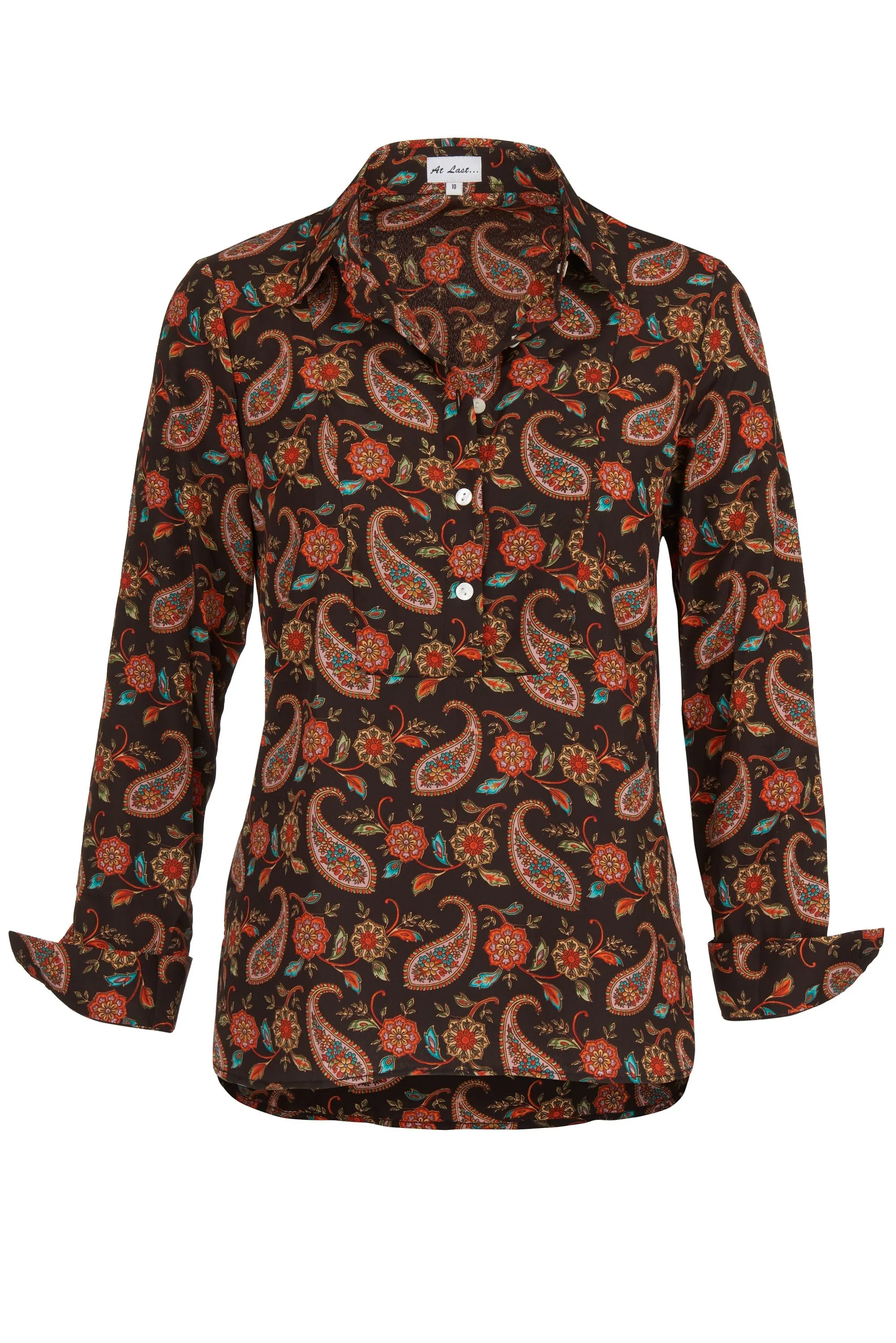 Soho Shirt in Chocolate Paisley