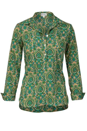 Soho Shirt in Green Paisley