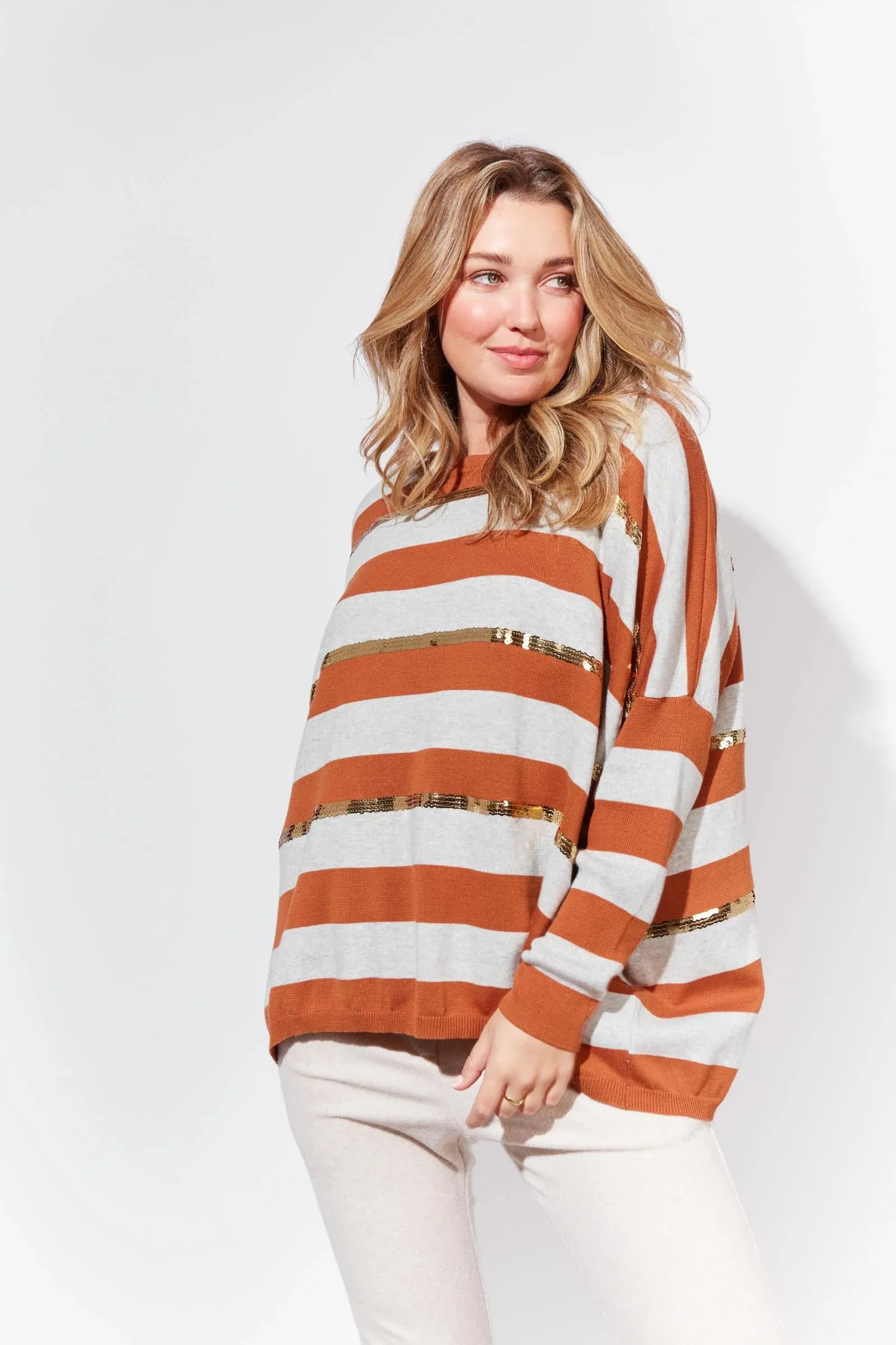 St Moritz Jumper (Maple Stripe)