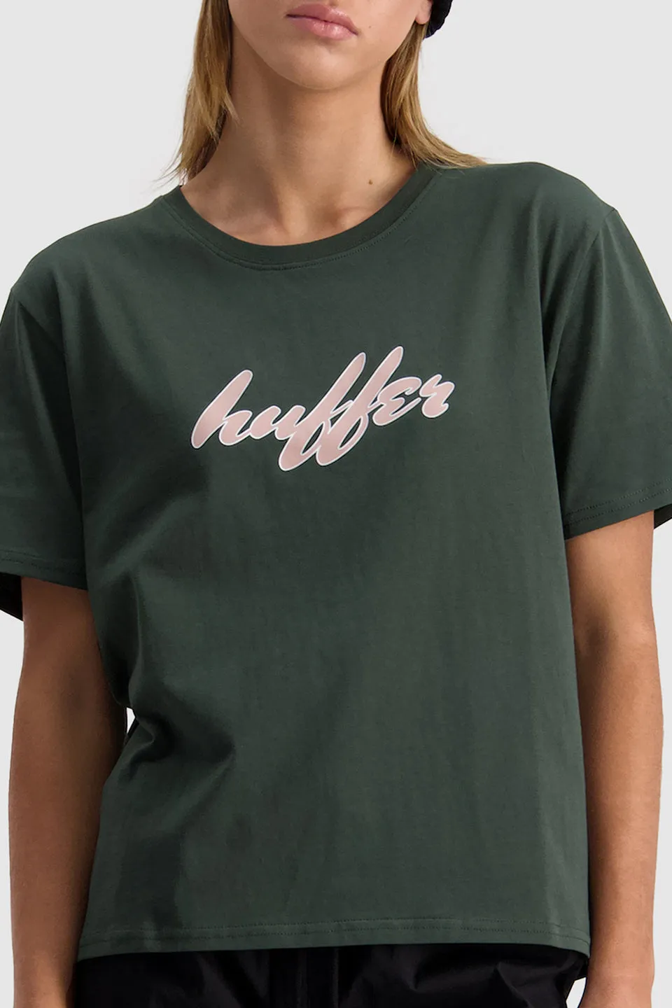 Stella Auto Print SS Racing Green Tee