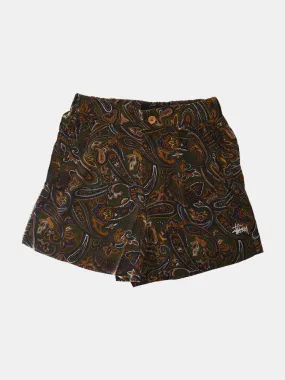 Stussy Paisley High Waisted Shorts - Khaki