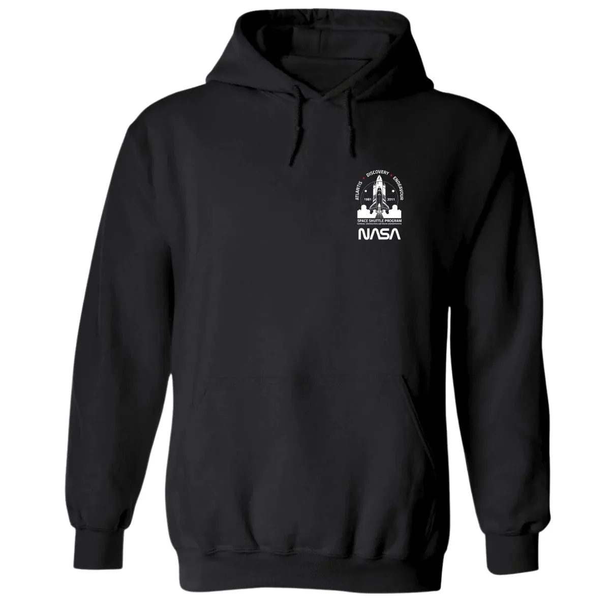 Sudadera Mujer Hoodie Nasa Cohete Espacial Escudo