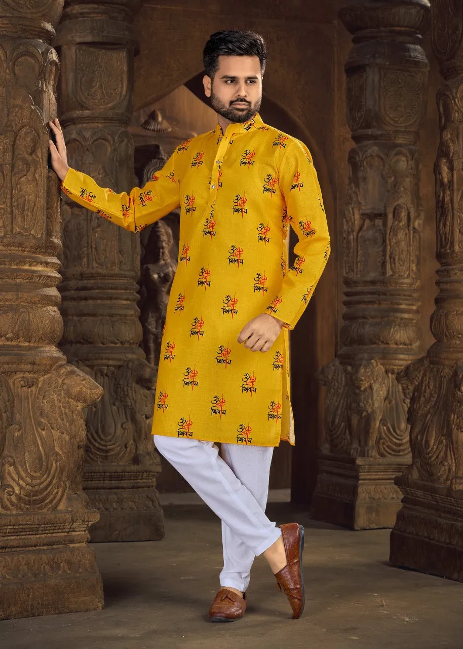 Traditional Cotton Men Kurta Pajama set