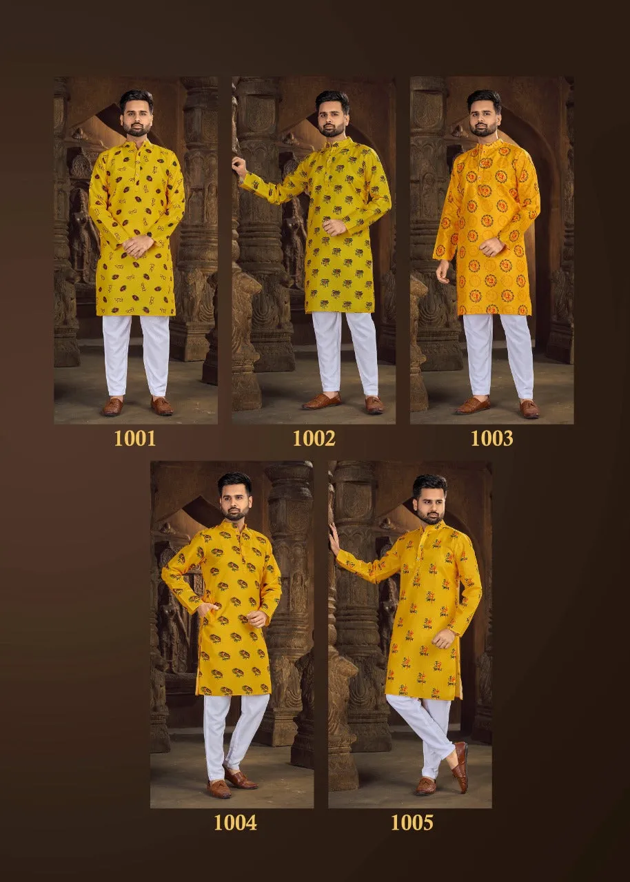 Traditional Cotton Men Kurta Pajama set